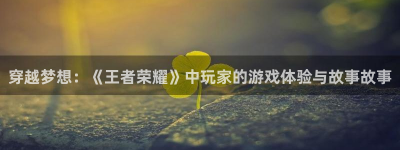 尊龙spa是什么：穿越梦想：《王者荣耀》中玩家的游戏体验与故